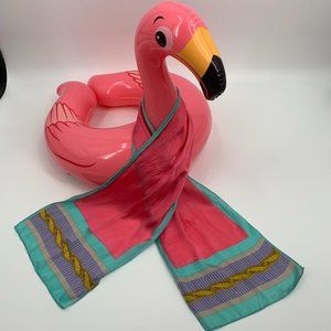 Vintage Anne Klein Vera 100% Silk Pussy‎ Bow Scarf